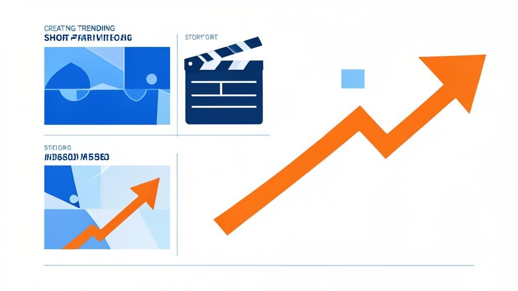 Short-form video storyboard and trend arrow